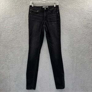 Athleta Sculptek High Rise Ultra Skinny Zip Jean‎ Black Women's 4 Tall x 32